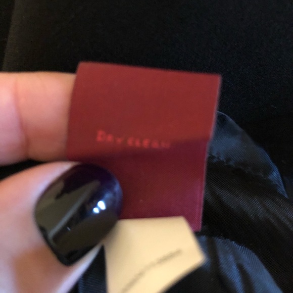 Black Straight Style Skirt with Double Button - Picture 9 of 9